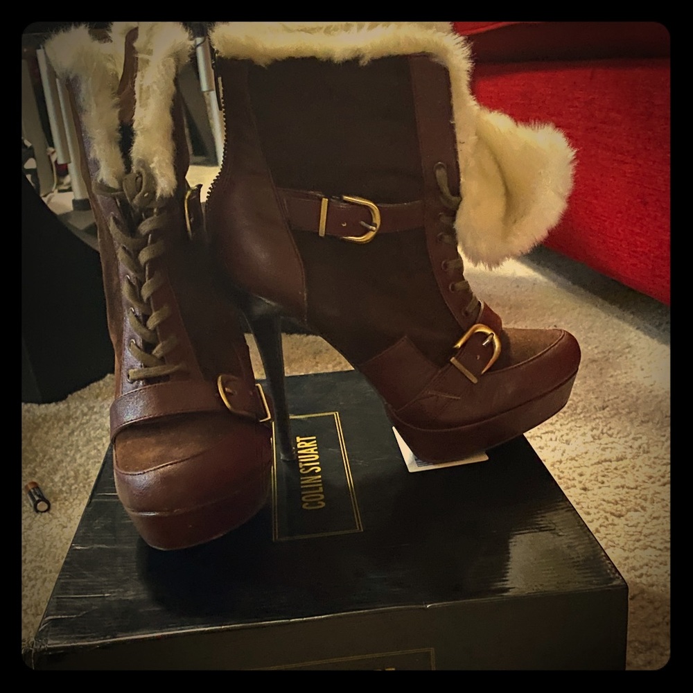 Brown booties